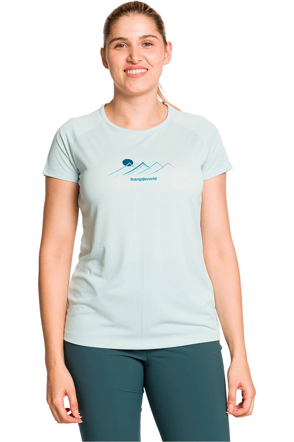 Mudgee camiseta montaña manga corta mujer Azul (XL)