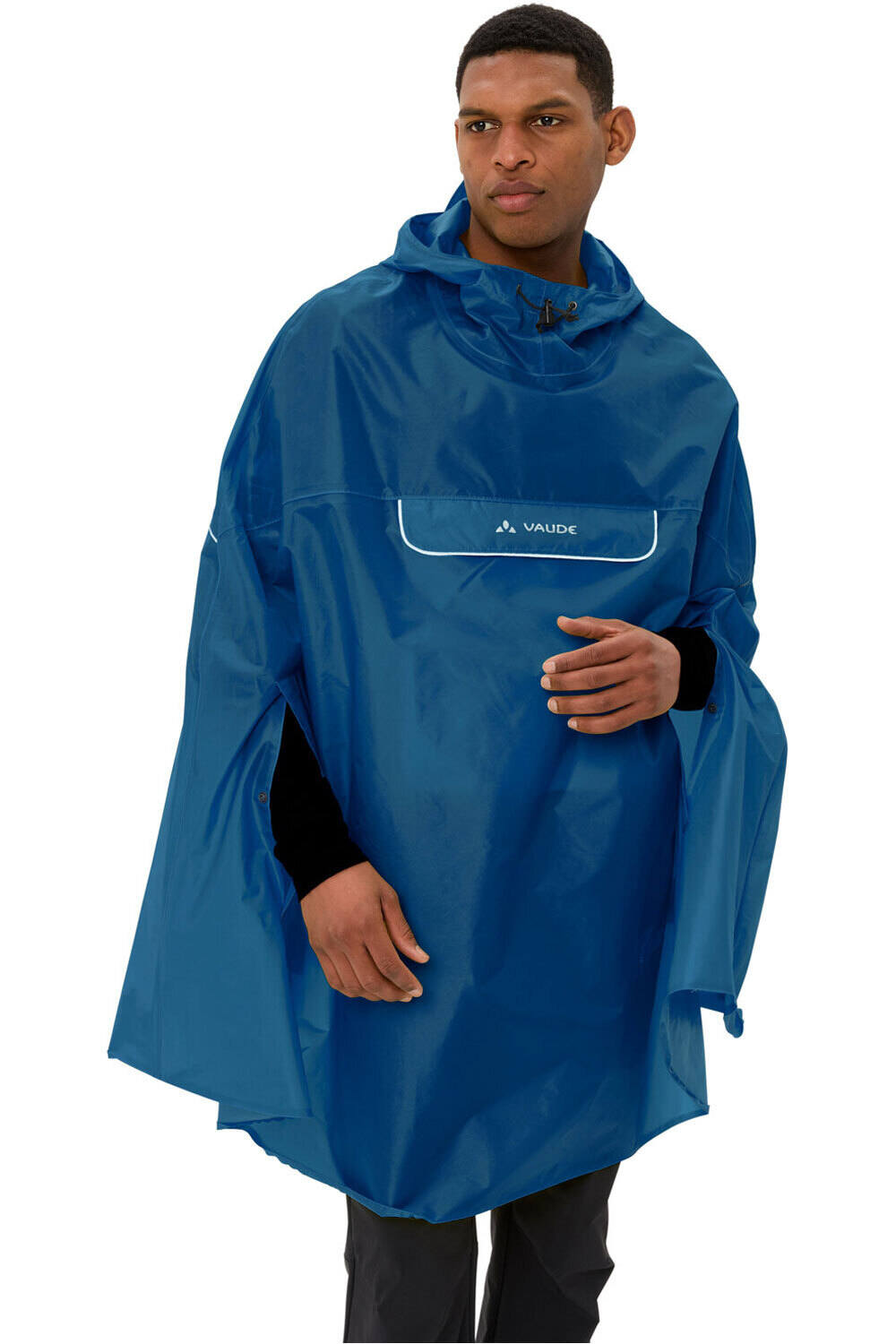 Valdipino poncho chaqueta impermeable ciclismo hombre Azul (M)