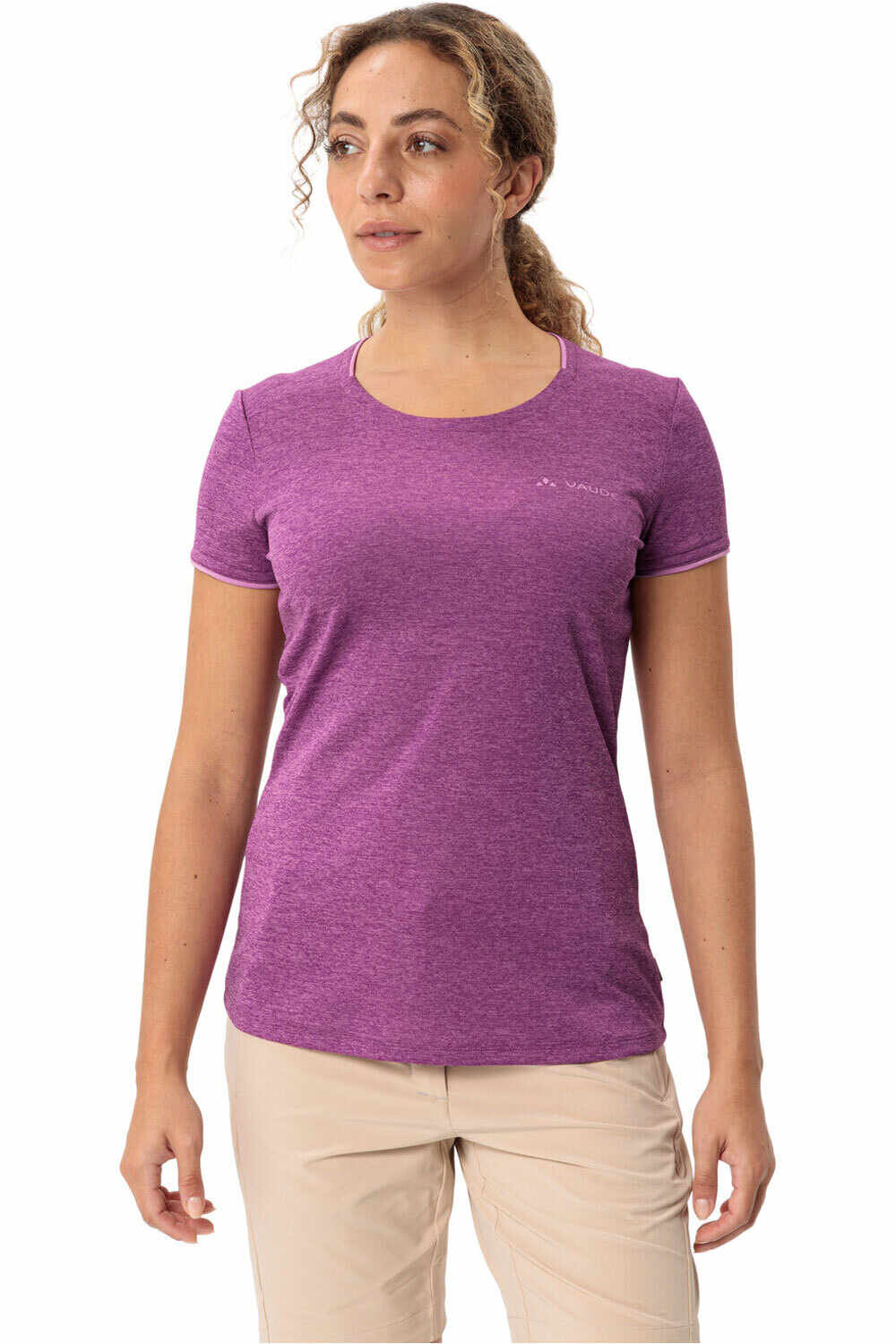 Essential camiseta montaña manga corta mujer Rosa (40)