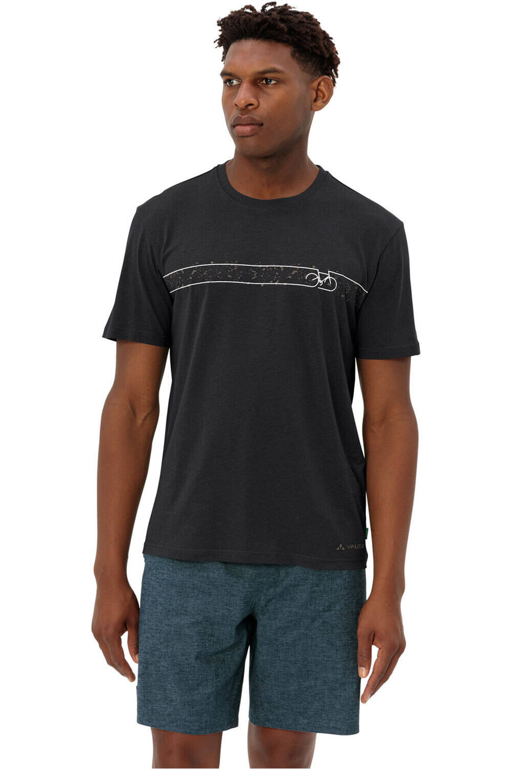 Cyclist t-shirt v camiseta ciclismo hombre Negro (M)