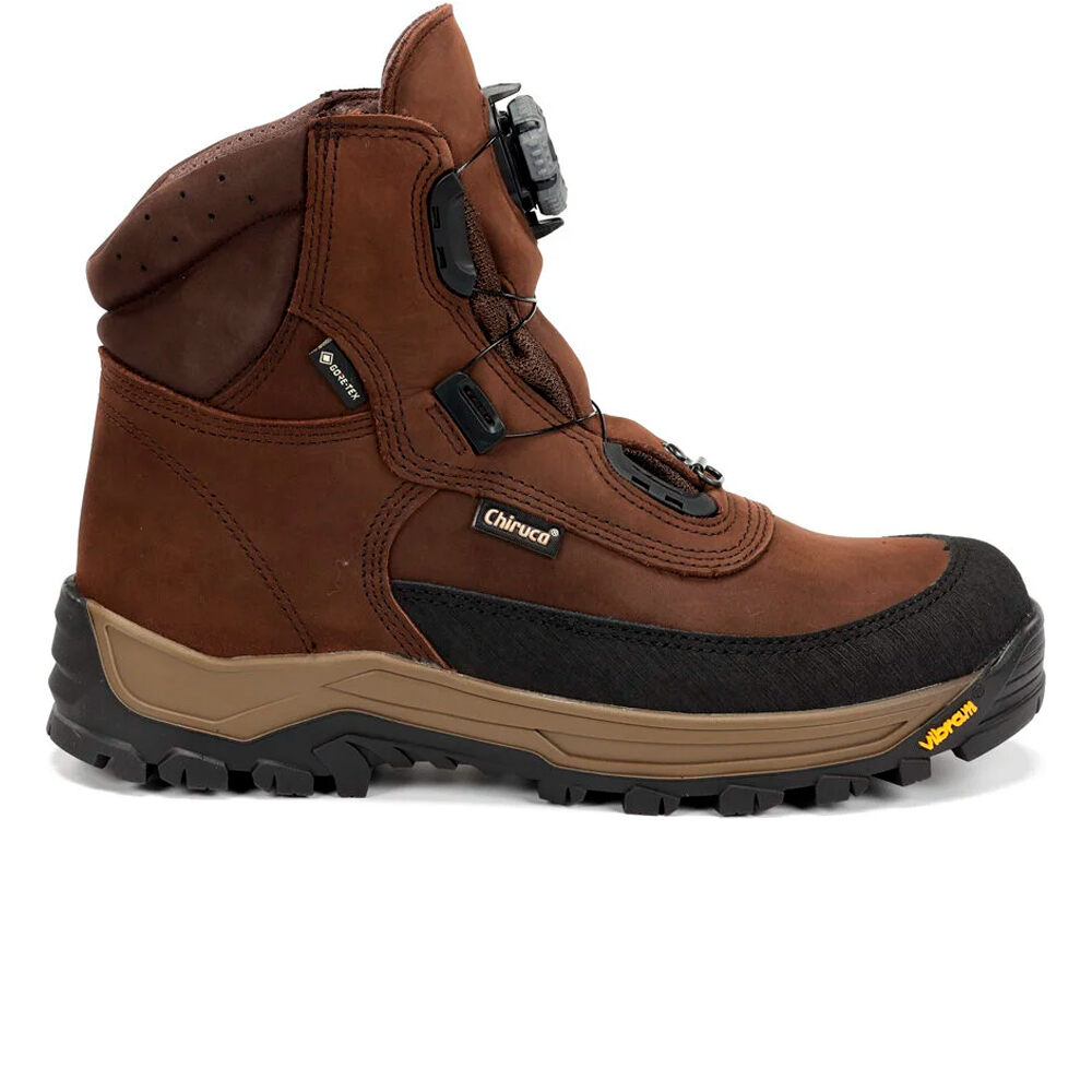 Boxer boa bandeleta gore-tex bota montaña cuero hombre Marron (39)