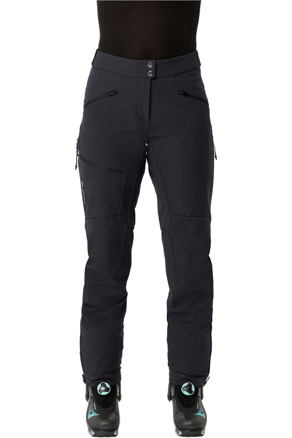 Monviso alpine pantalón montaña mujer Negro (40)