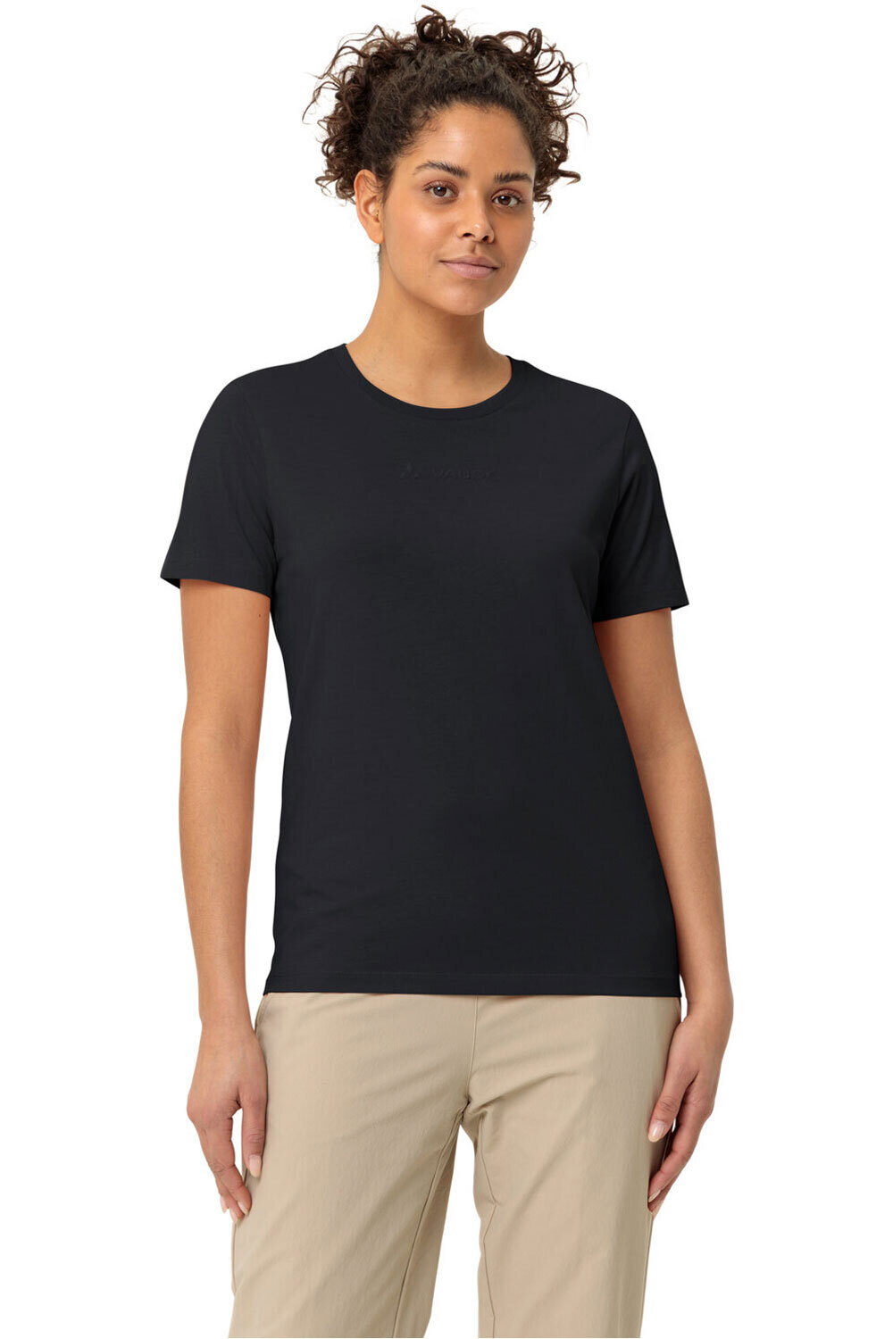 Logo ii camiseta montaña manga corta mujer Negro (36)