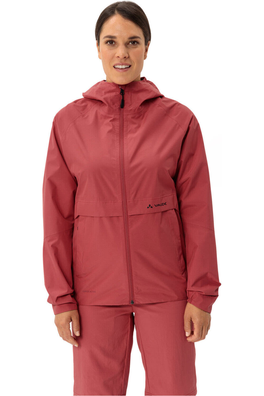 Loamer chaqueta impermeable ciclismo mujer Granate (40)