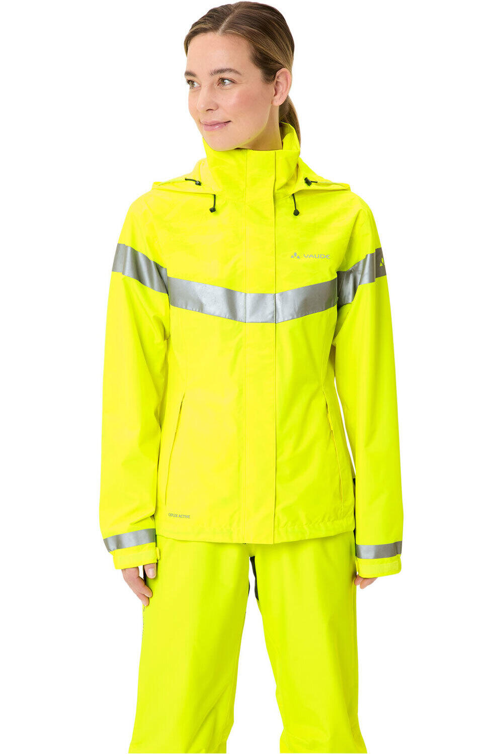 Luminum chaqueta impermeable ciclismo mujer Amarillo (42)