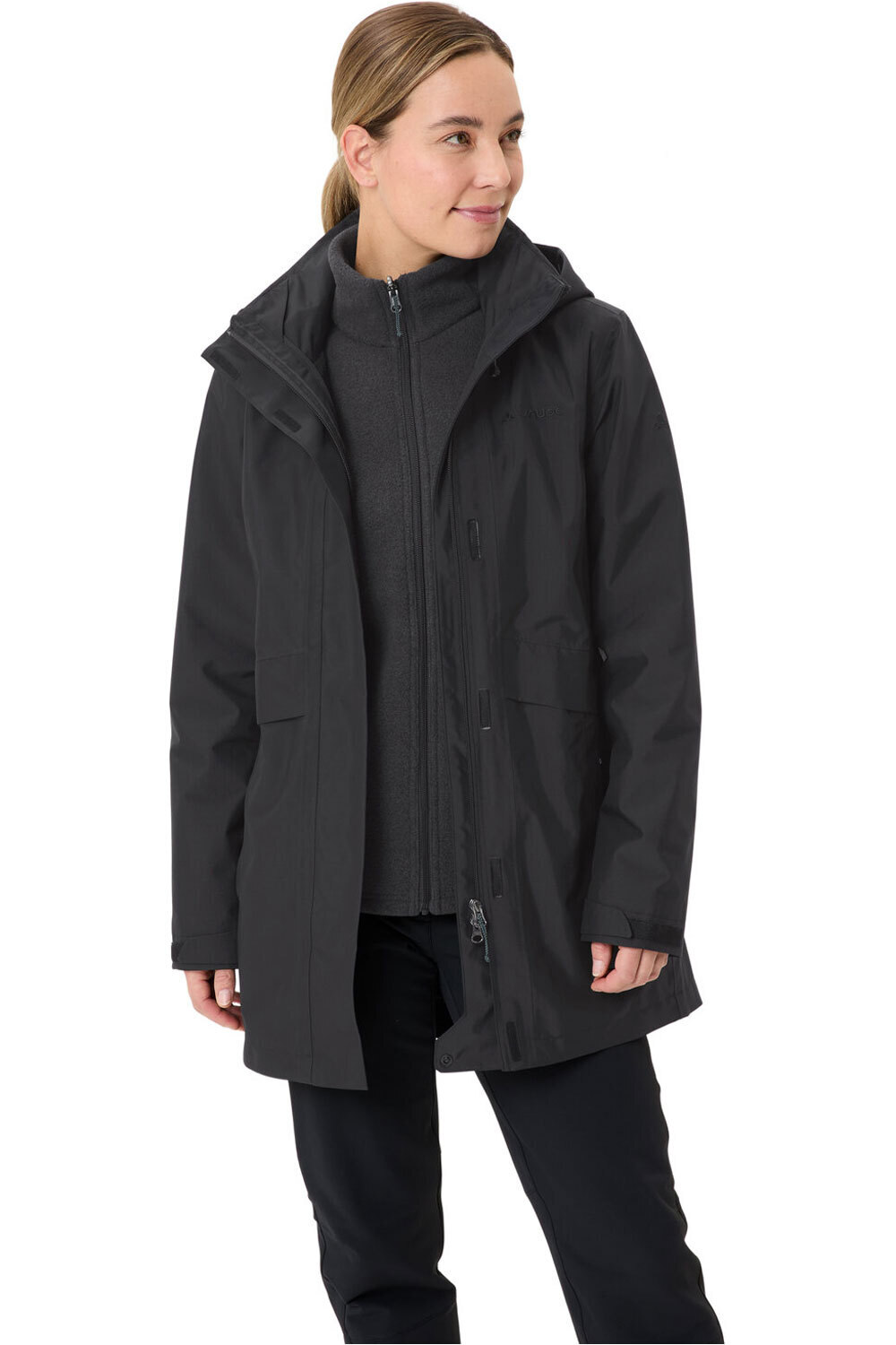 Idris 3in1 iv chaqueta outdoor mujer Negro (40)