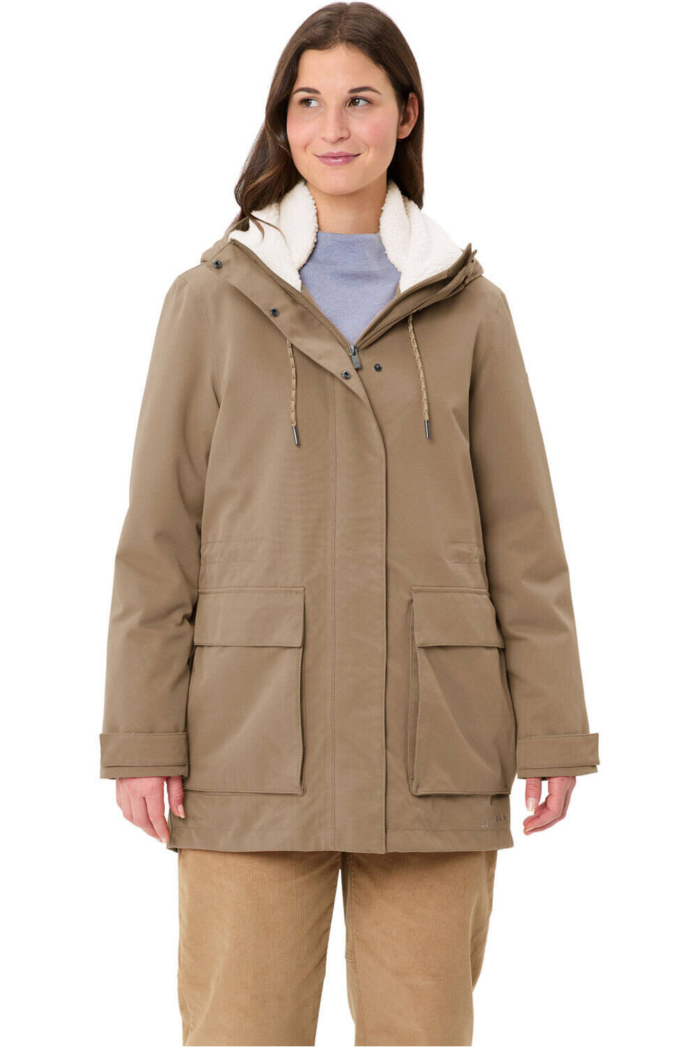 Manukau iii chaqueta impermeable insulada mujer Beige (40)