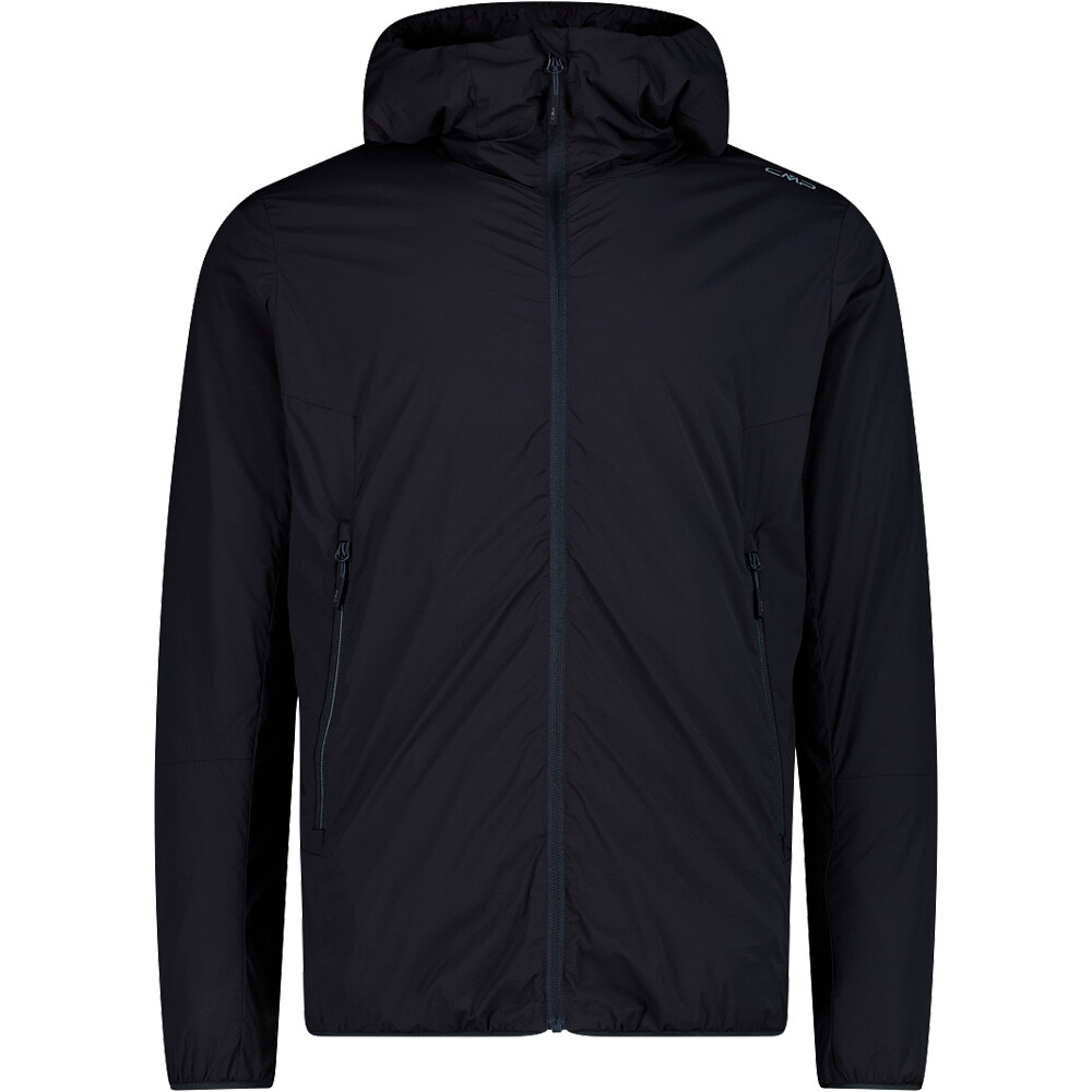 Man jacket fix hood chaqueta impermeable hombre Gris (50)