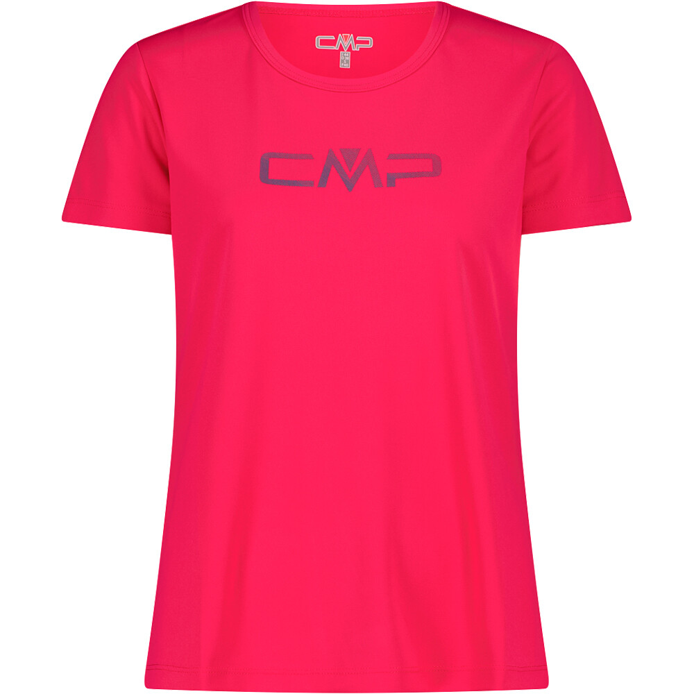 Woman co t-shirt camiseta montaña manga corta mujer Rosa (44)