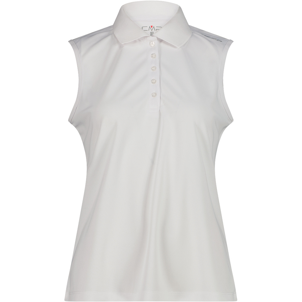Woman polo sleeveless camiseta montaña manga corta mujer Blanco (38)