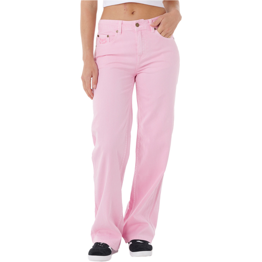 Aggie relaxed pantalón mujer Rosa (29)