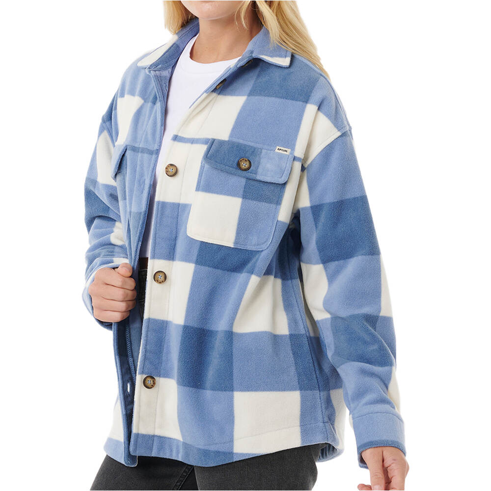 Neon isles camisa manga larga mujer Azul (XS)