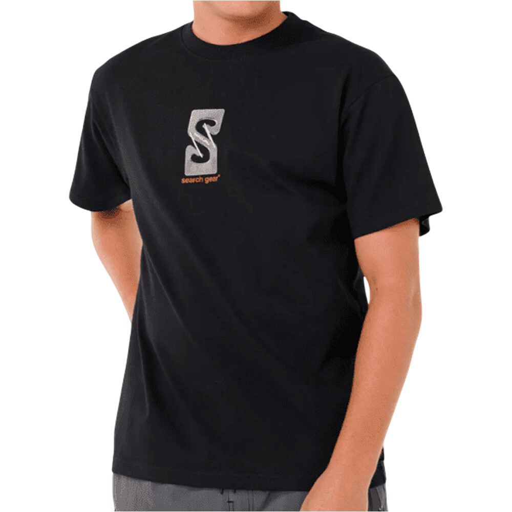 Search gear camiseta manga corta hombre Negro (M)