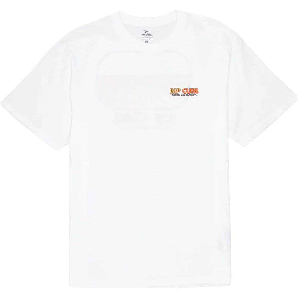 Surf revival camiseta manga corta hombre Blanco (S)