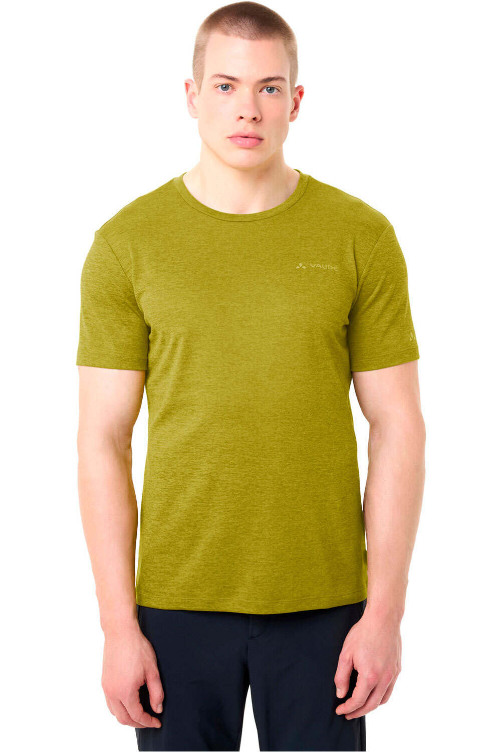 Essential camiseta montaña manga corta hombre Verde (XL)
