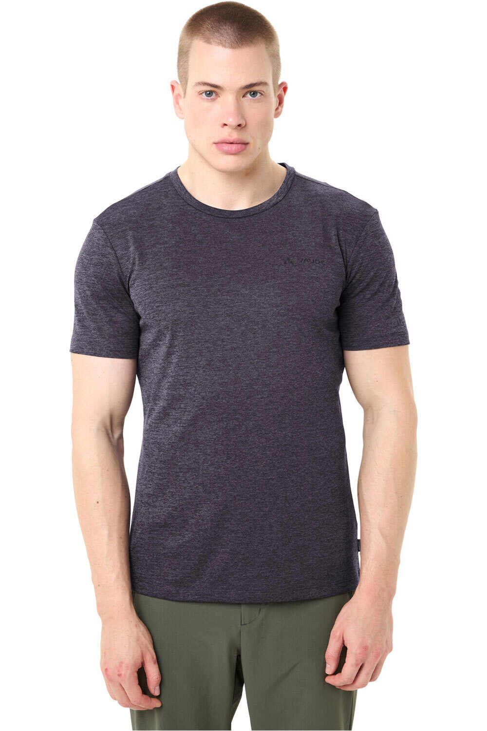 Essential camiseta montaña manga corta hombre Morado