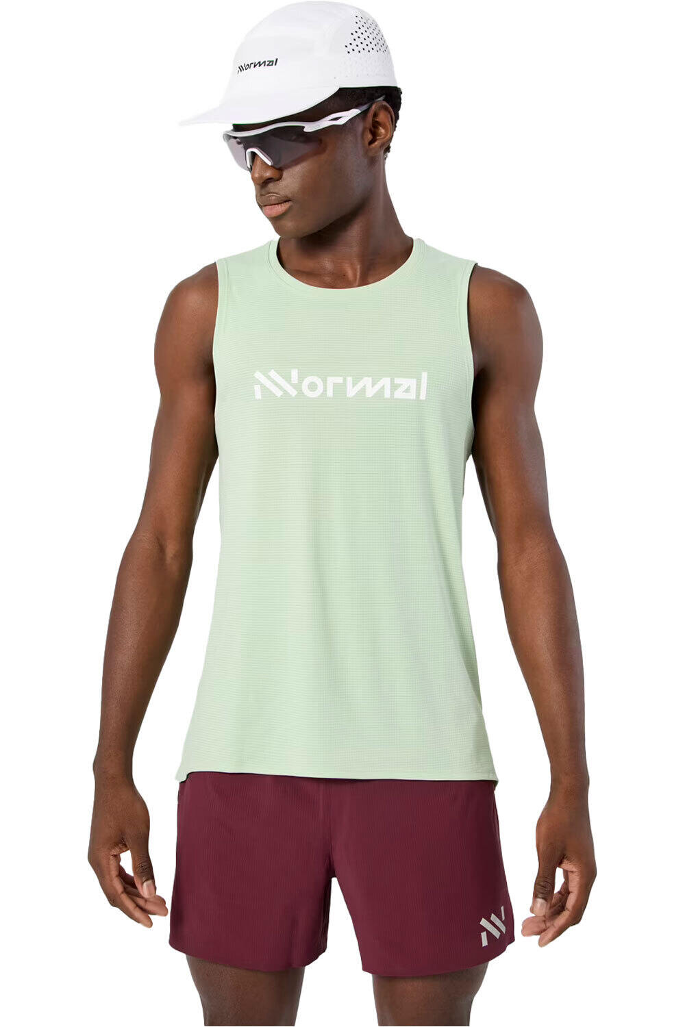 Race camisetas trail running tirantes hombre Verde (M)