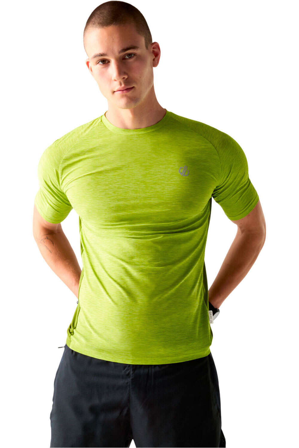 Power up camiseta montaña manga corta hombre Verde (XXXL)