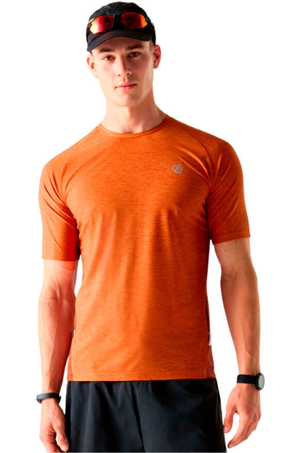 Power up camiseta montaña manga corta hombre Naranja (M)
