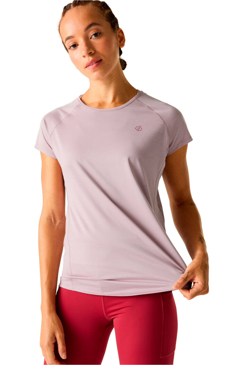 Corral camiseta montaña manga corta mujer Morado (18)
