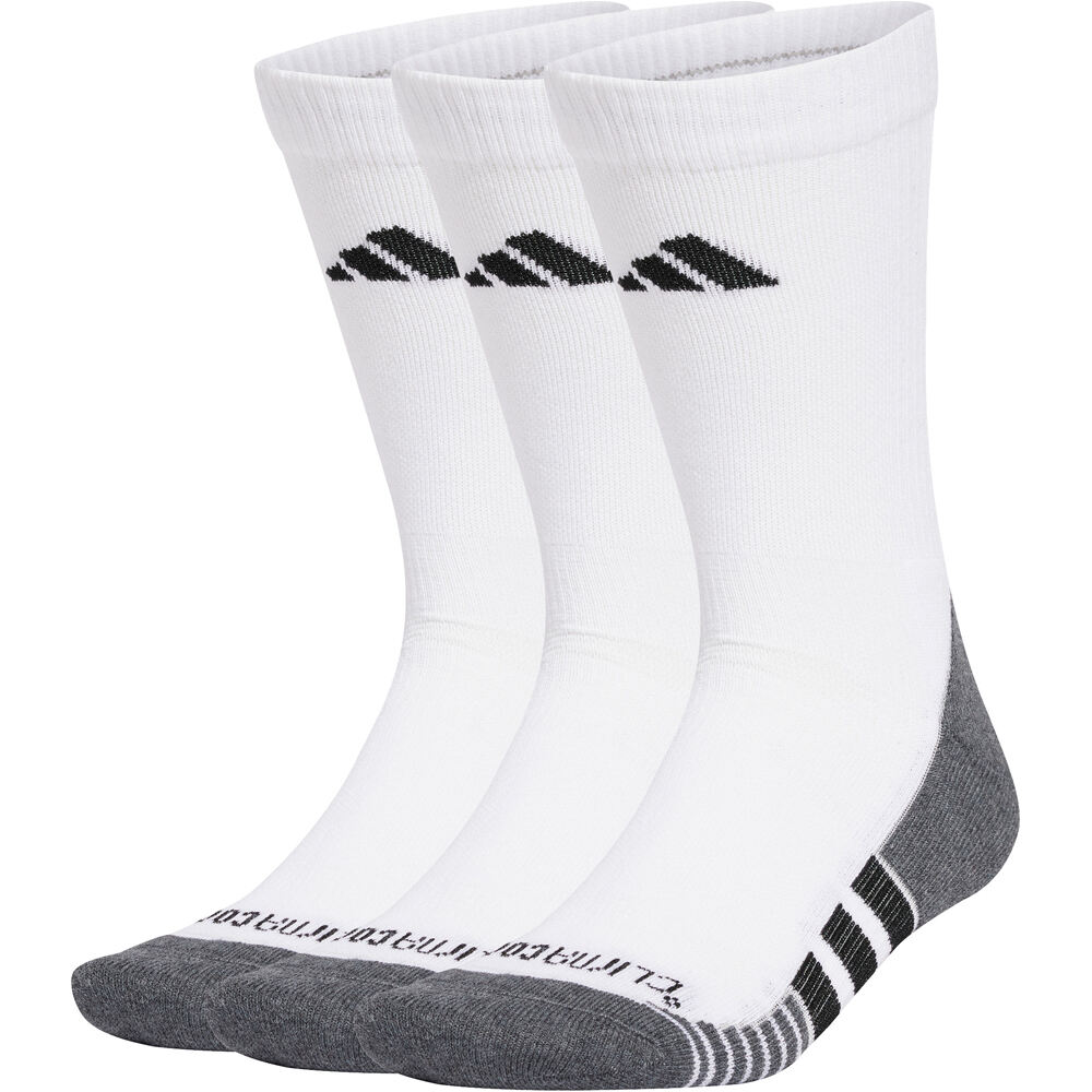 Performance climacool cushioned crew 3 pair pack calcetines deportivos Blanco (37-39)