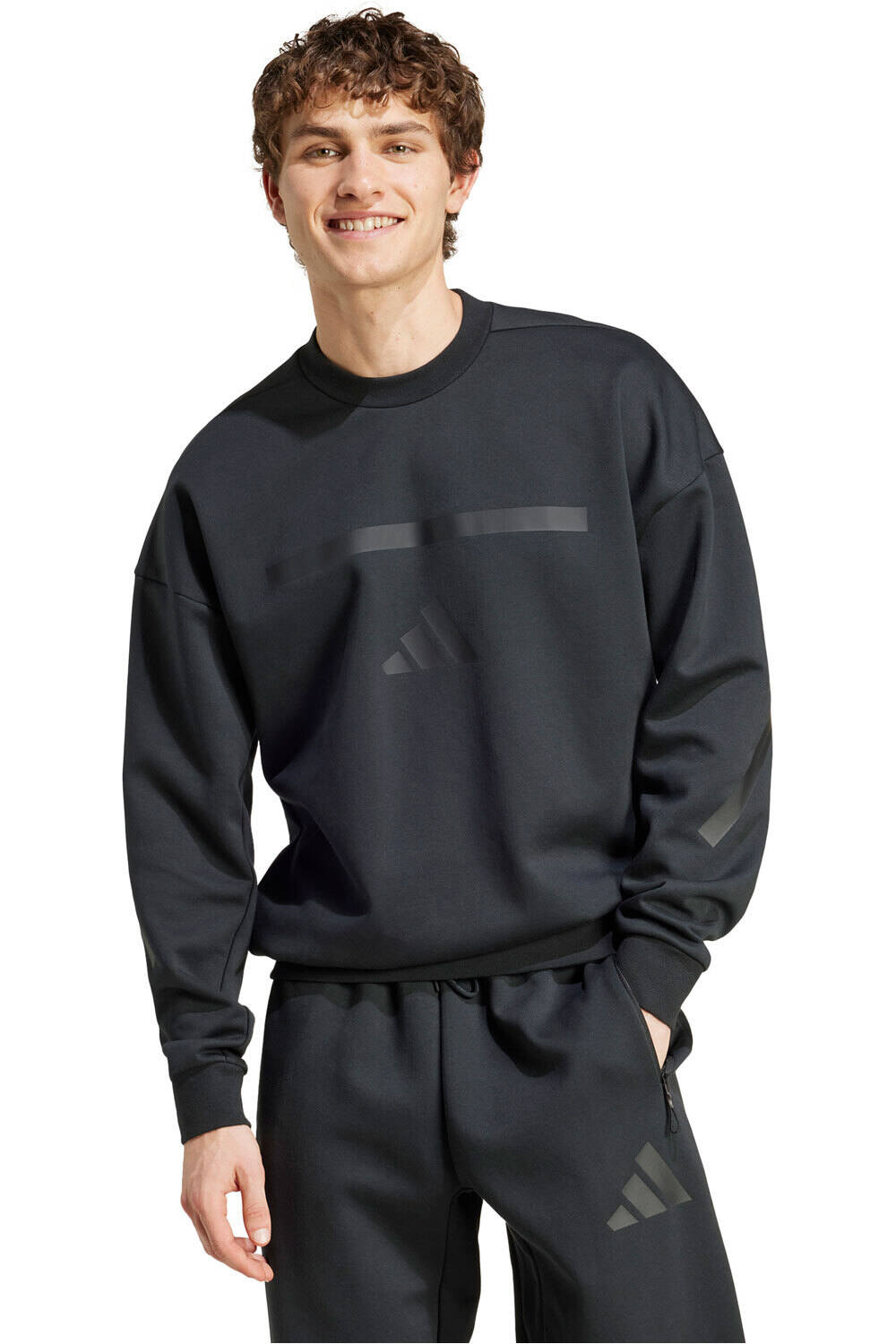 Zne sudadera hombre Negro (S)