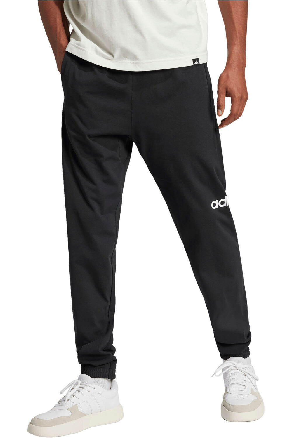 Essentials linear single pantalón hombre Negro (XL)