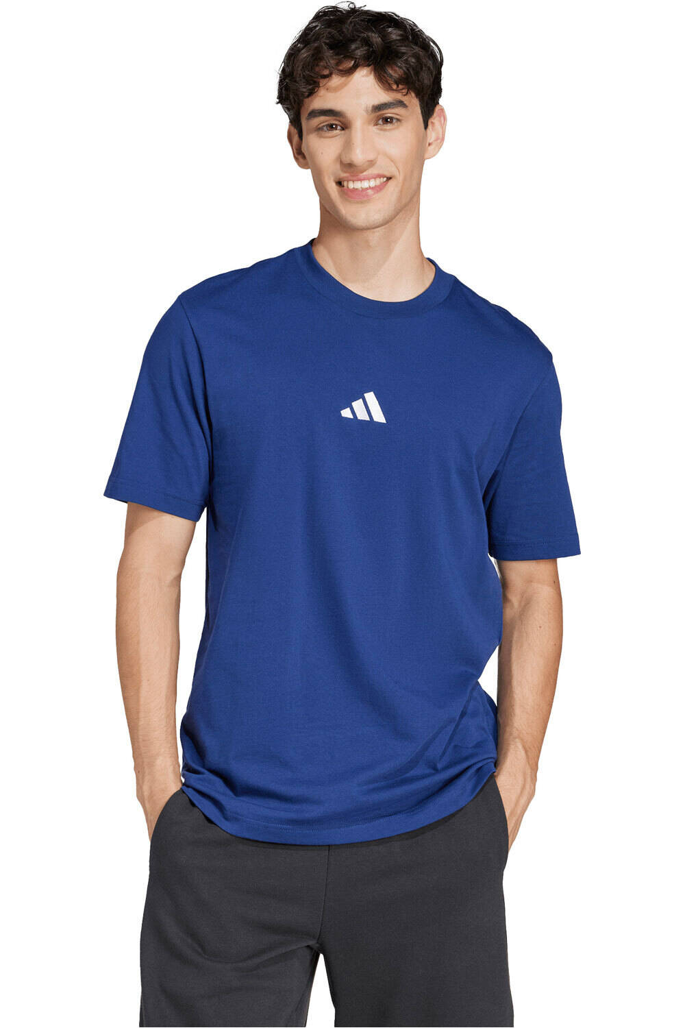 adidas essentials small logo single camiseta manga corta hombre