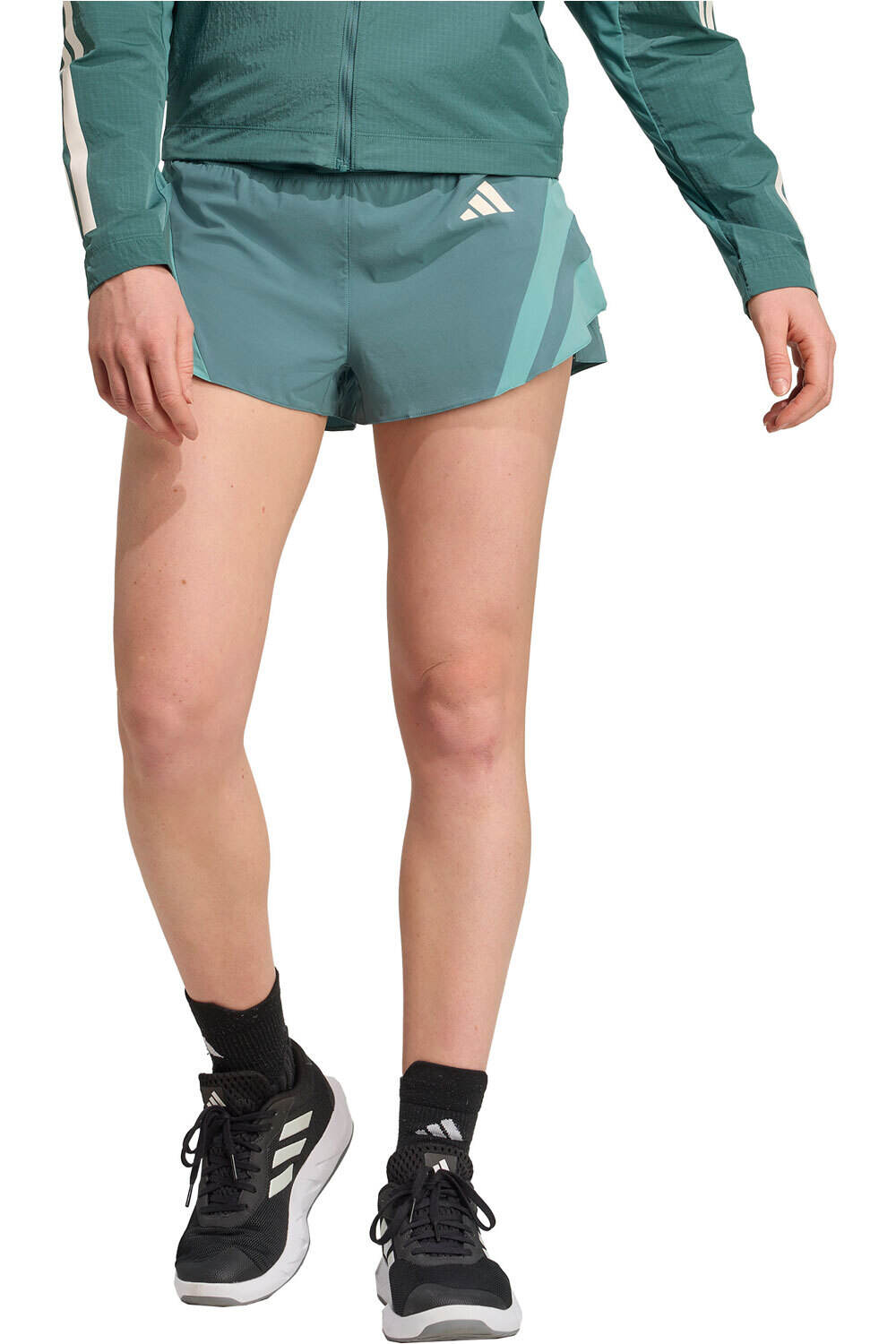Adizero archive running gel pantalón running mujer Verde (L)