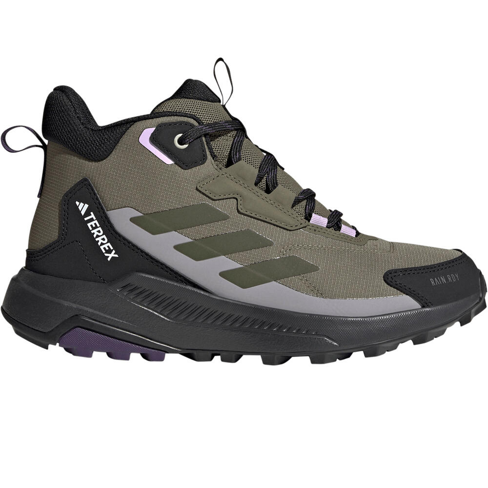 Terrex anylander mid rainrdy bota trekking mujer Verde (42)