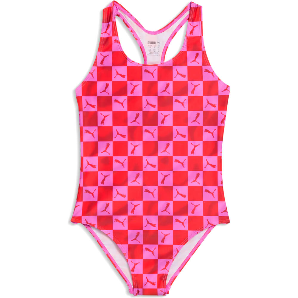 Puma printed cat swimsuit 1p bañador natación niña