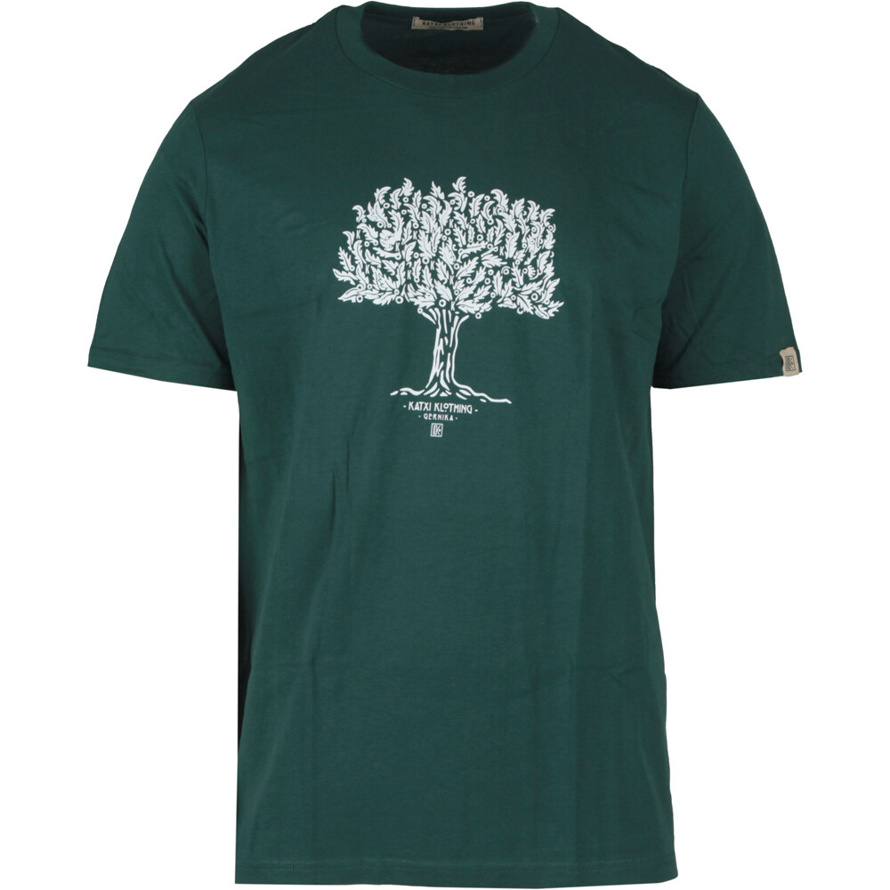 Gernika camiseta manga corta hombre Verde (M)