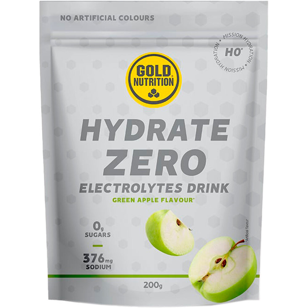 Gold Nutrition hydrate zero h0 manzana - 200gr hidratación