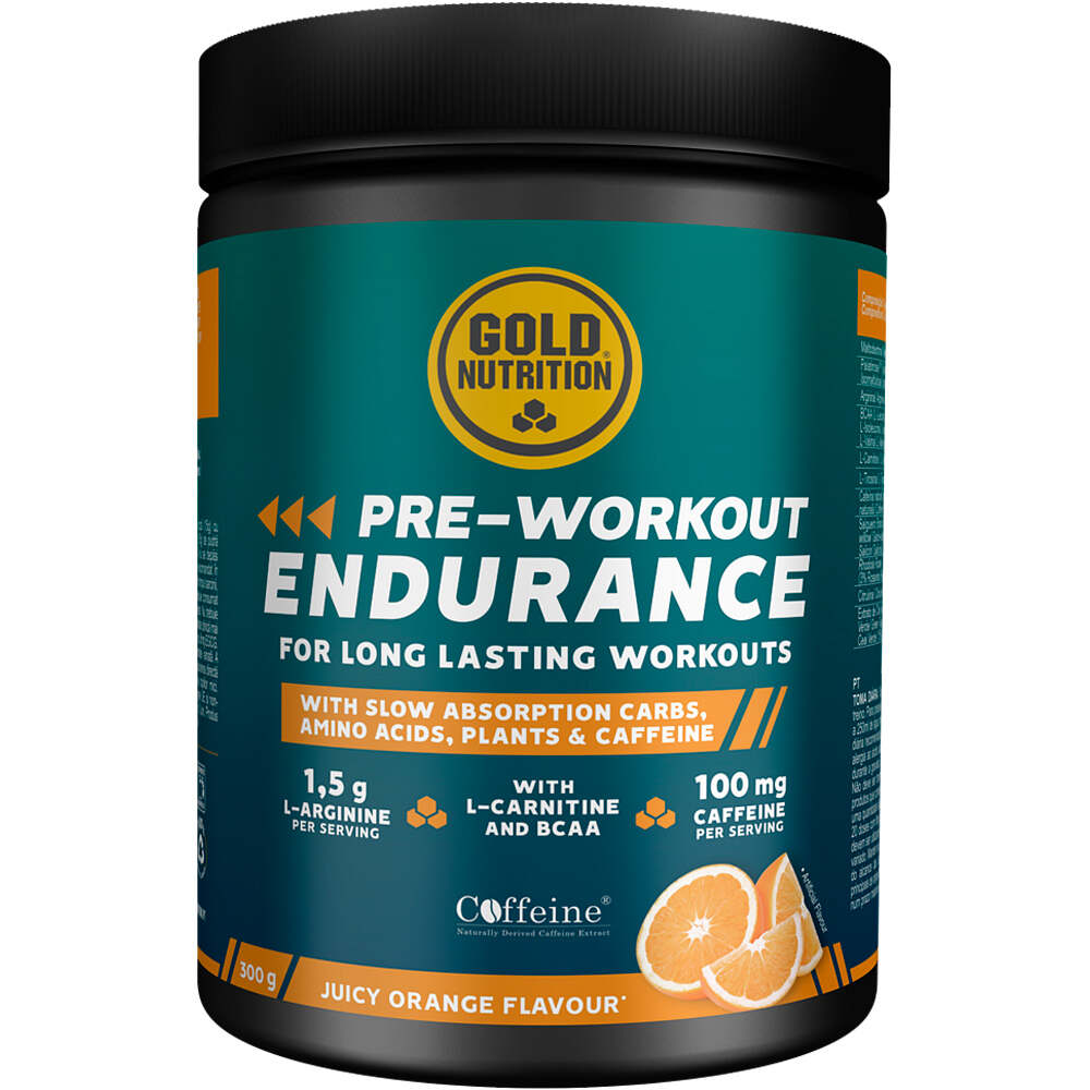 Gold Nutrition pre-workout endurance orange - 300 g