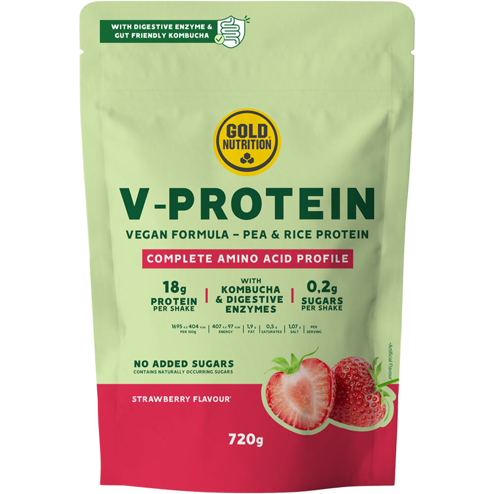 V-protein strawberry - 720 g (UNICA)