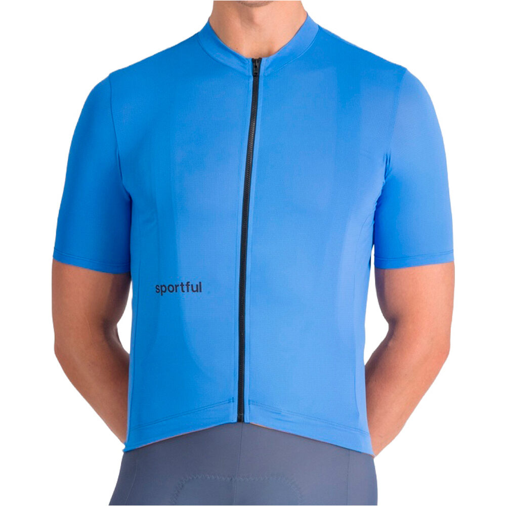Classic maillot manga corta hombre Azul (XXL)