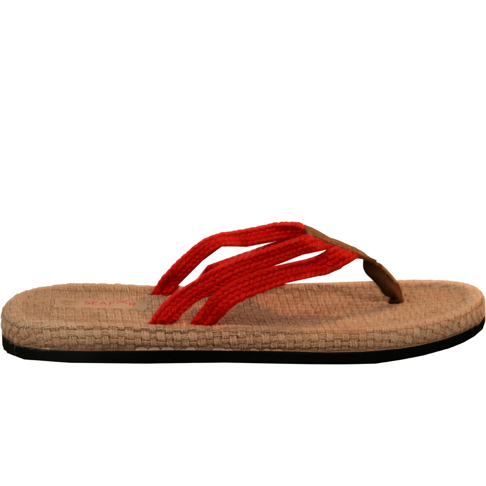 Tiras chanclas mujer Rojo (37)