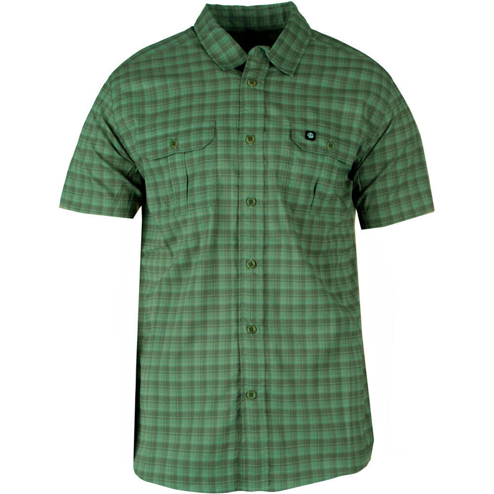 Bray camisa montaña manga corta hombre Verde (XXL)