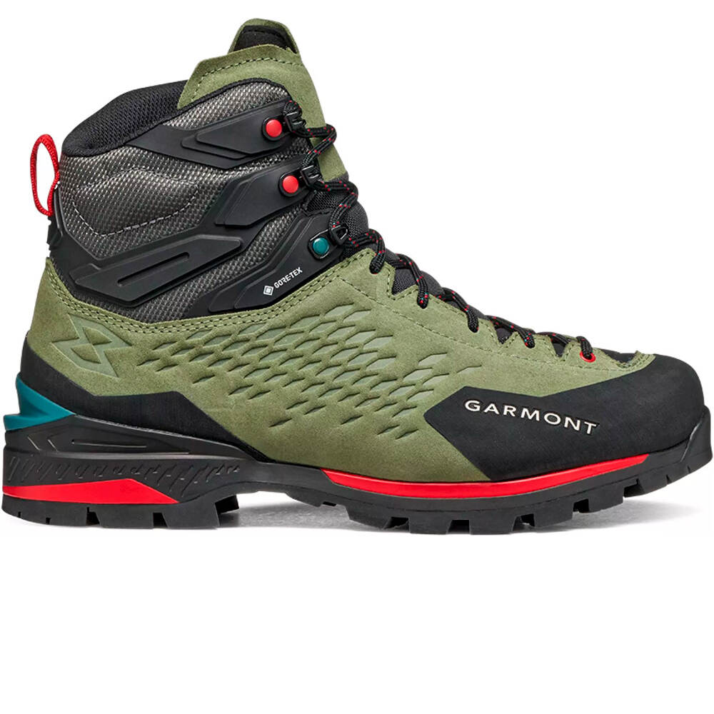 Ascent evo gore-tex bota montaña cuero hombre Verde (42)