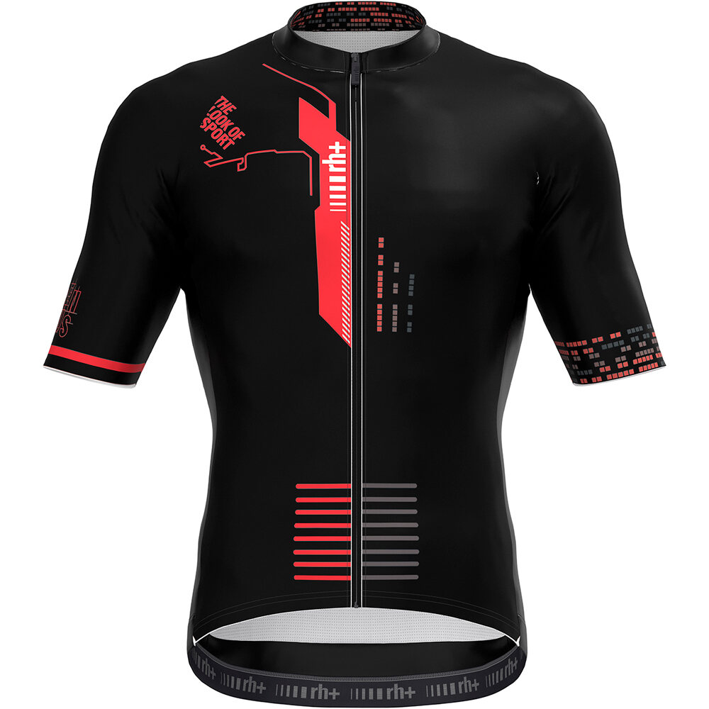 Genius pro maillot manga corta hombre Negro (XL)