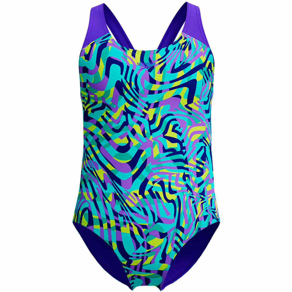 Speedo digital allover splashback bañador natación niña