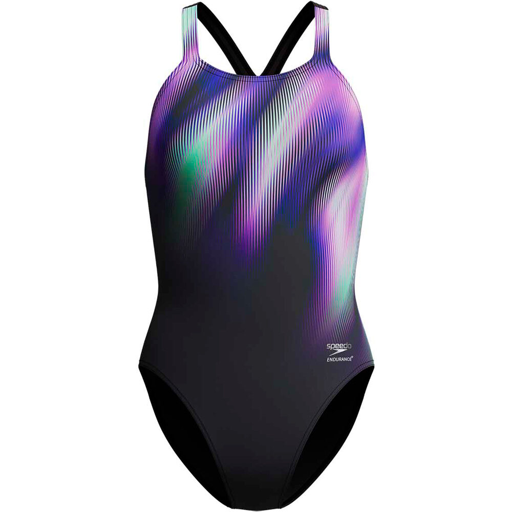 Fl placement printed powerback bañador natación mujer Negro (34)