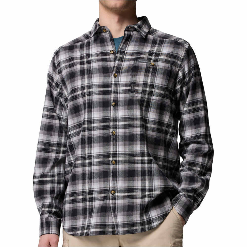 Cornell woods camisa montaña manga larga hombre Negro (M)