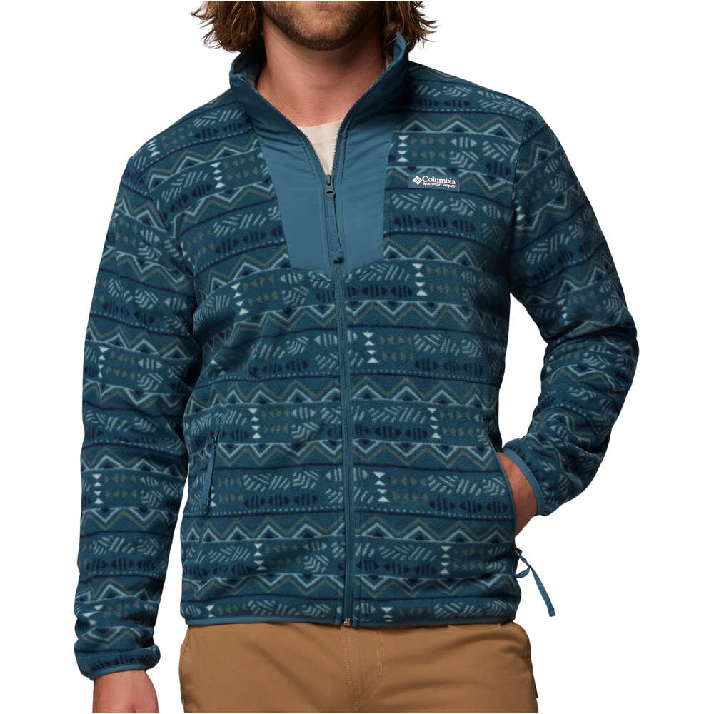 Sequoia grove printed forro polar hombre Marino (XXL)