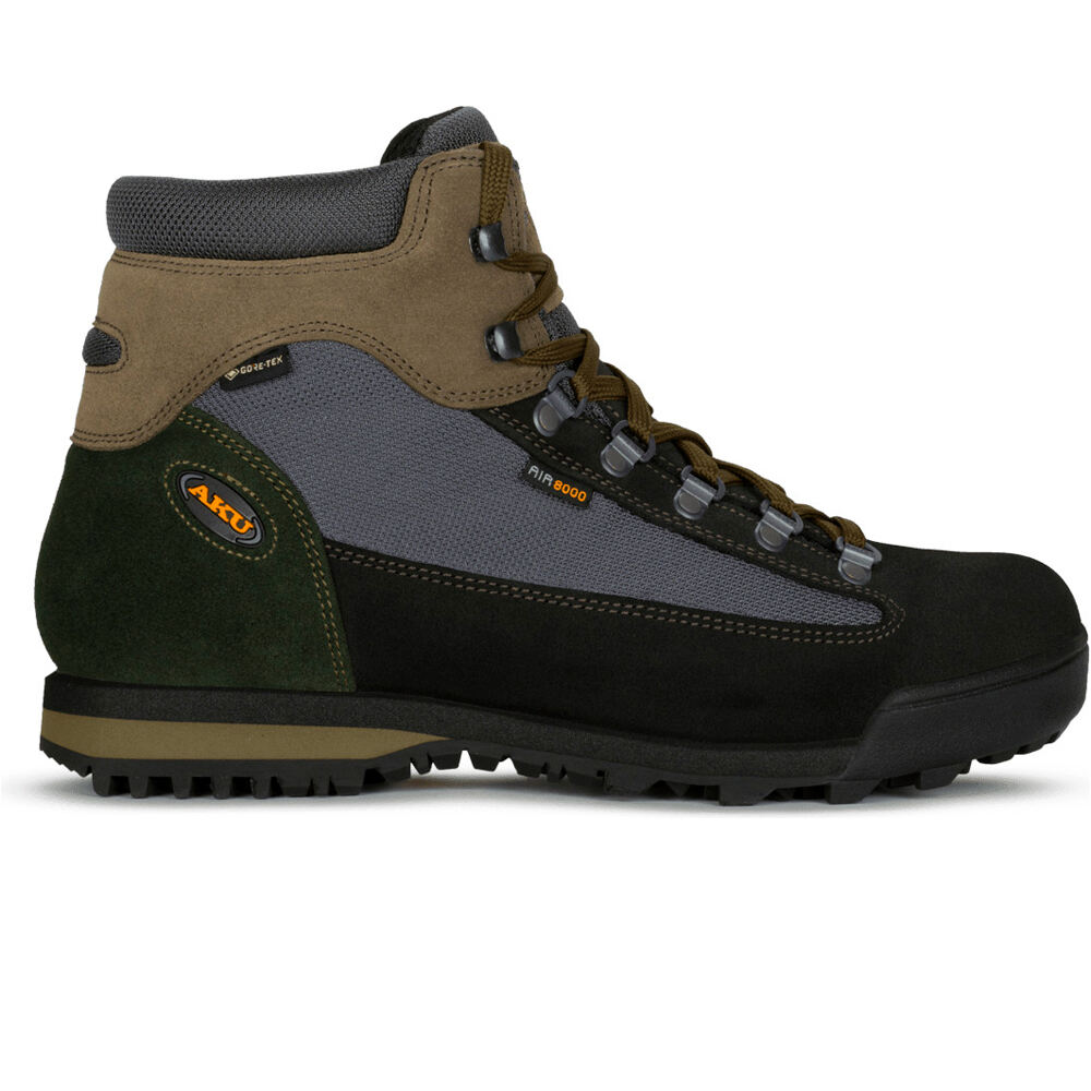 Slope original gore-tex bota montaña cuero hombre Gris (37)