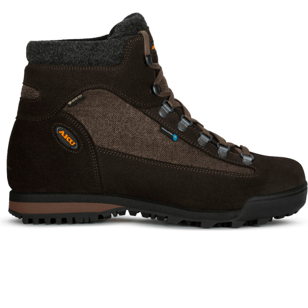 Slope warm gore-tex bota montaña cuero hombre Marron (45)