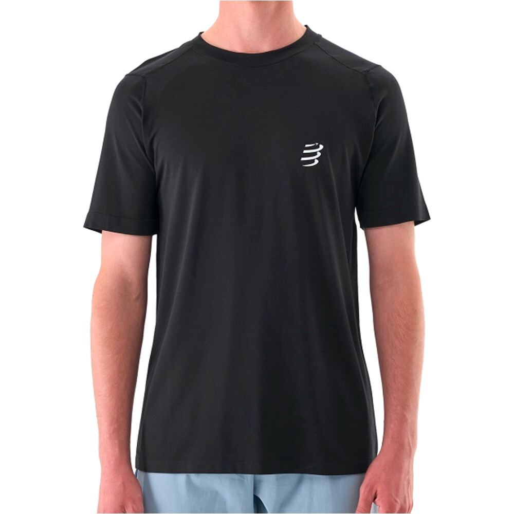 Performance camiseta técnica manga corta hombre Negro (XL)