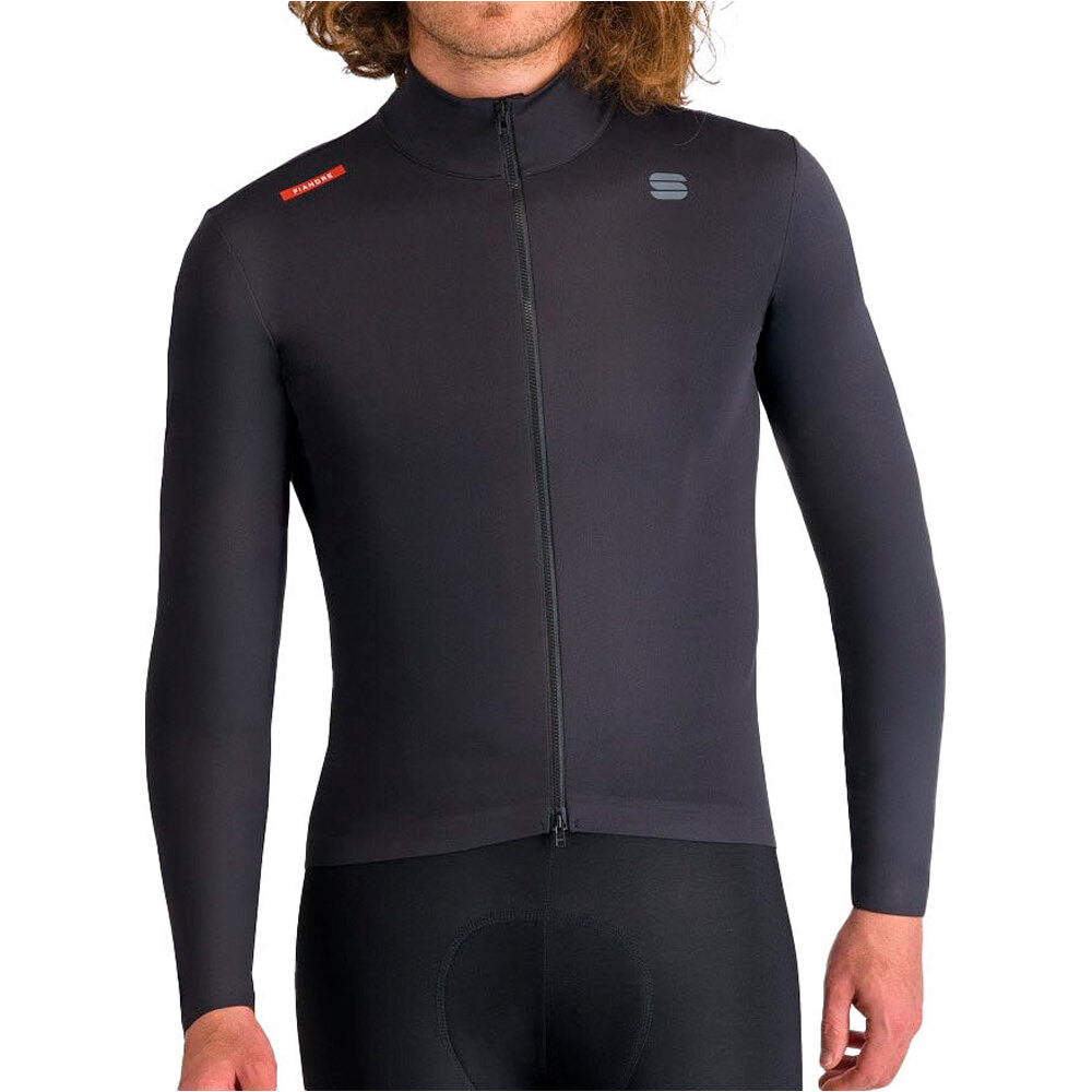 Fiandre shift cortavientos ciclismo hombre Negro (L)