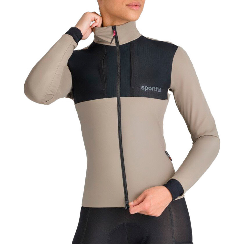 Supergiara 2 cortavientos ciclismo mujer Beige (M)