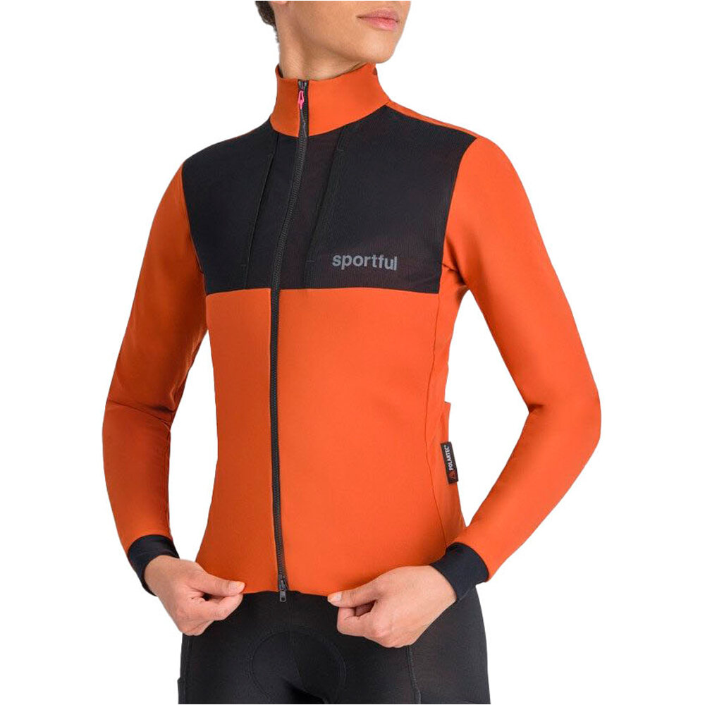 Supergiara 2 cortavientos ciclismo mujer Rojo (XS)